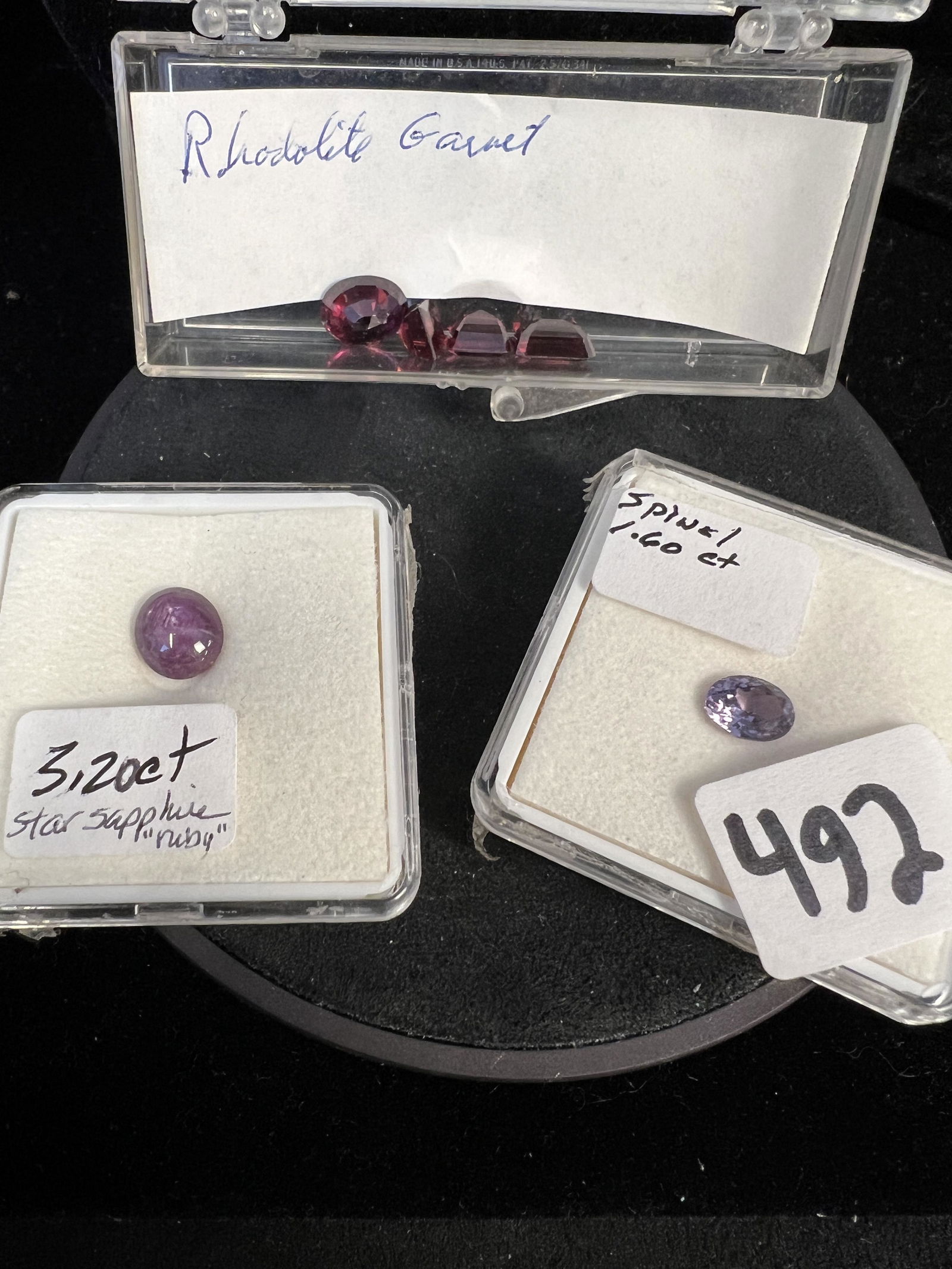 1.60 Carat Spinel, 3.20 Carat Star Ruby and 4 Rhodalite Garnet Loose Stones (1 of 5)