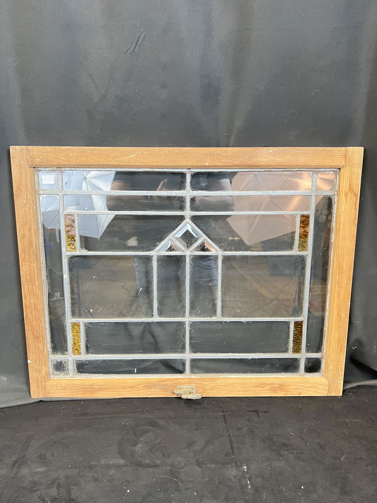 Beveled & Stained Transom Window (1 of 4)