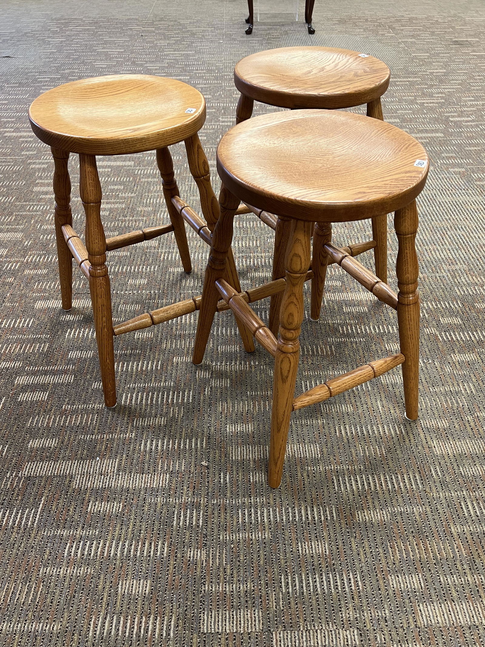 Three Oak Stools (1 of 3)