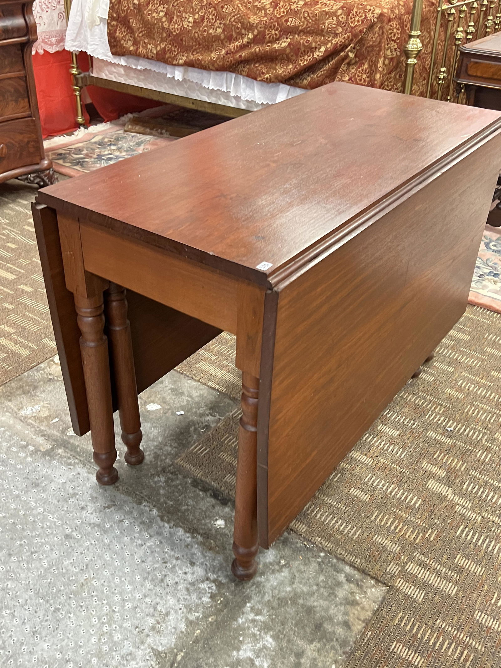Large Cherry Gate-Leg Drop-Leaf Table (1 of 7)