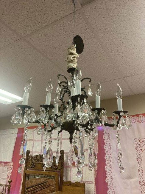 5-Arm Crystal Chandelier (1 of 7)