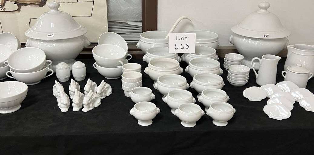 Apilco France Apilco Serving Bowls Apilco French White Serving