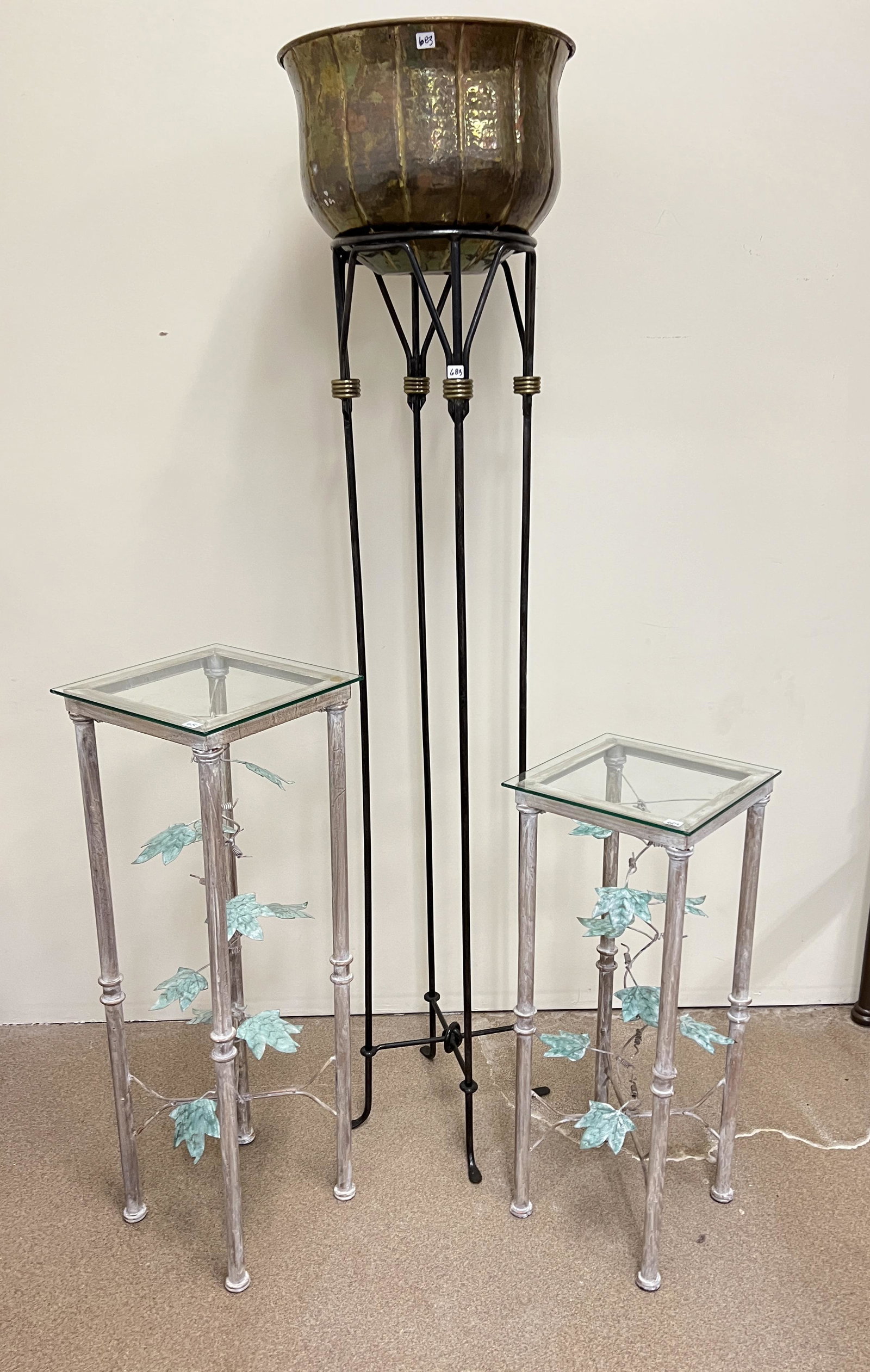 3 Contermporary Metal Plant Stands (1 of 6)