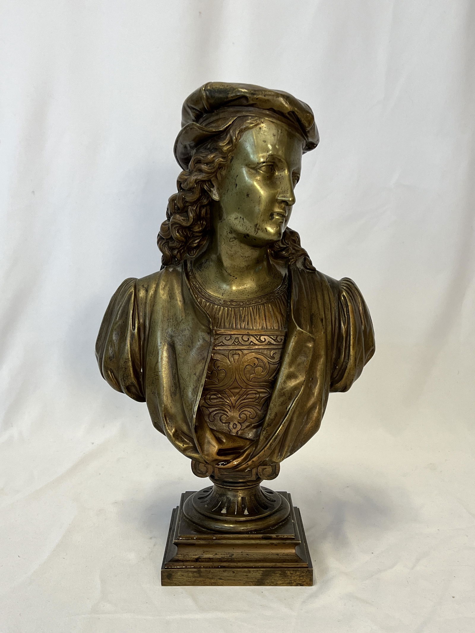 Duchoiselle Bronze Bust of "Young Raphael" (1 of 8)