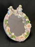 Oval Beveled Glass Meissen Mirror