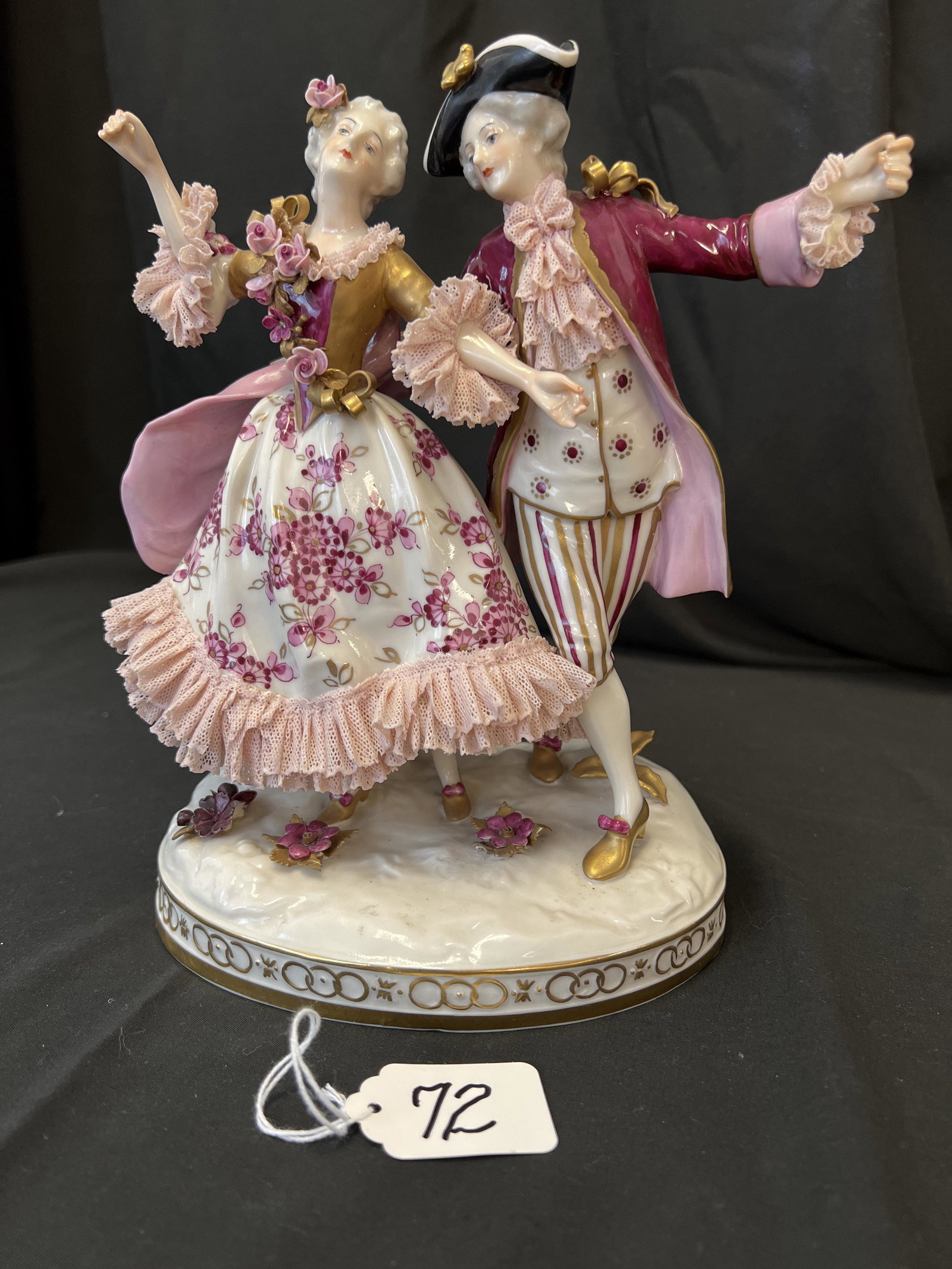 Dresden-Meissen Dancing Man and Women Figurine (1 of 6)