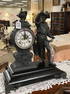 Large Figural Ansonia Clock w/ Cortez Statue