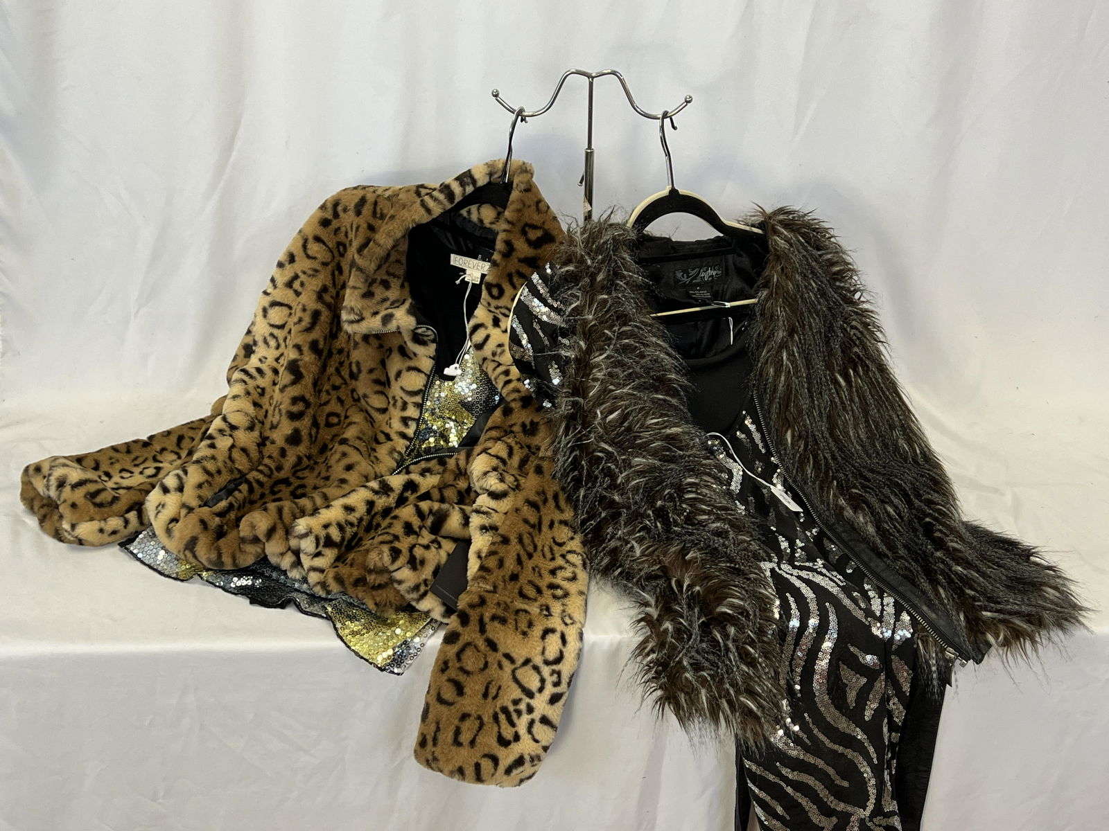 Faux Leopard Jacket, Lion Halter-Top, Zebra Evening Dress (1 of 5)