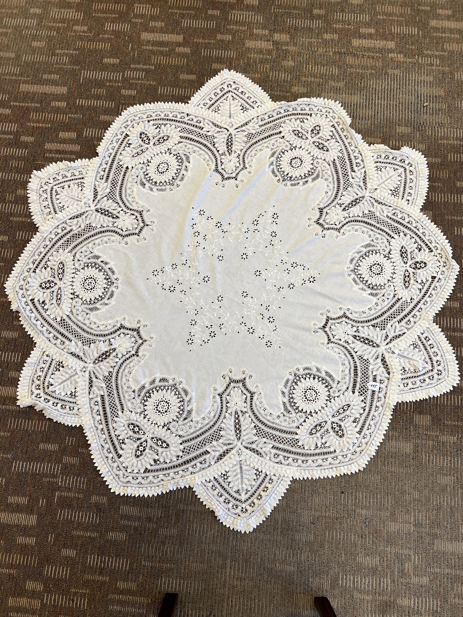 Battenberg Table Cloth (1 of 2)