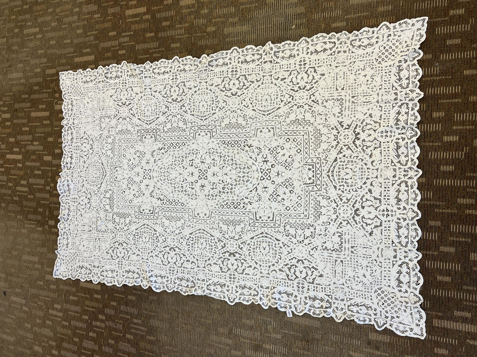 Ribbon-Work Battenberg Rectangular Tablecloth (1 of 3)