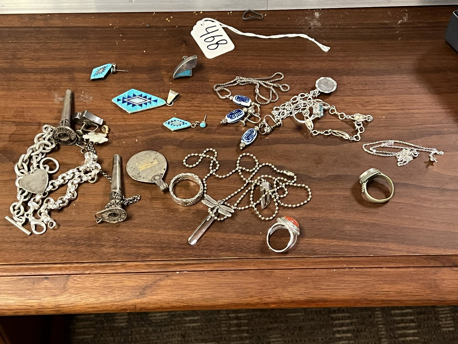 Lot of Sterling to Include Native American (1 of 5)