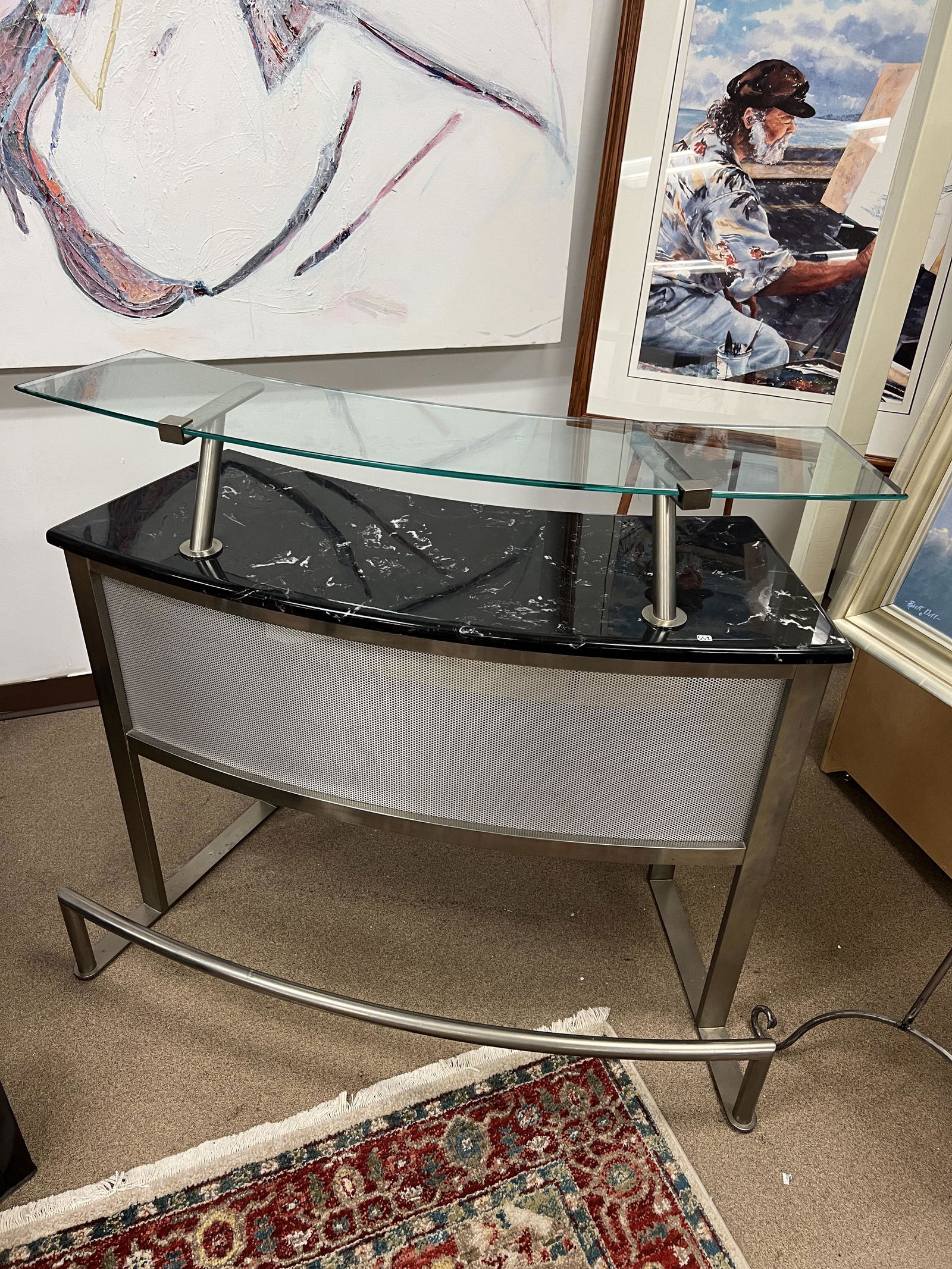 MCM Marble & Glass Bar (1 of 2)
