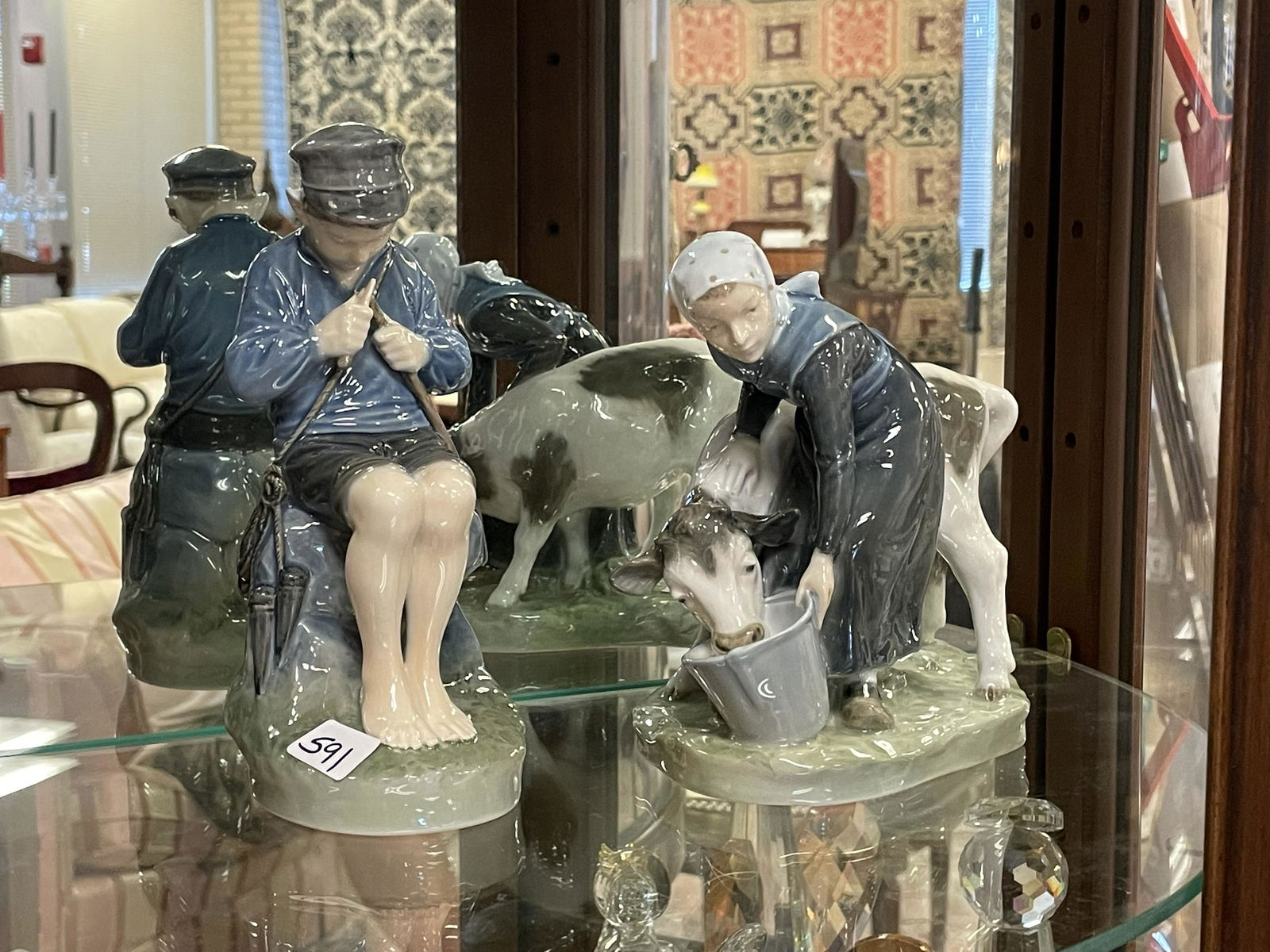 Royal Copenhagen Figure of a Young Maiden & More (1 of 5)