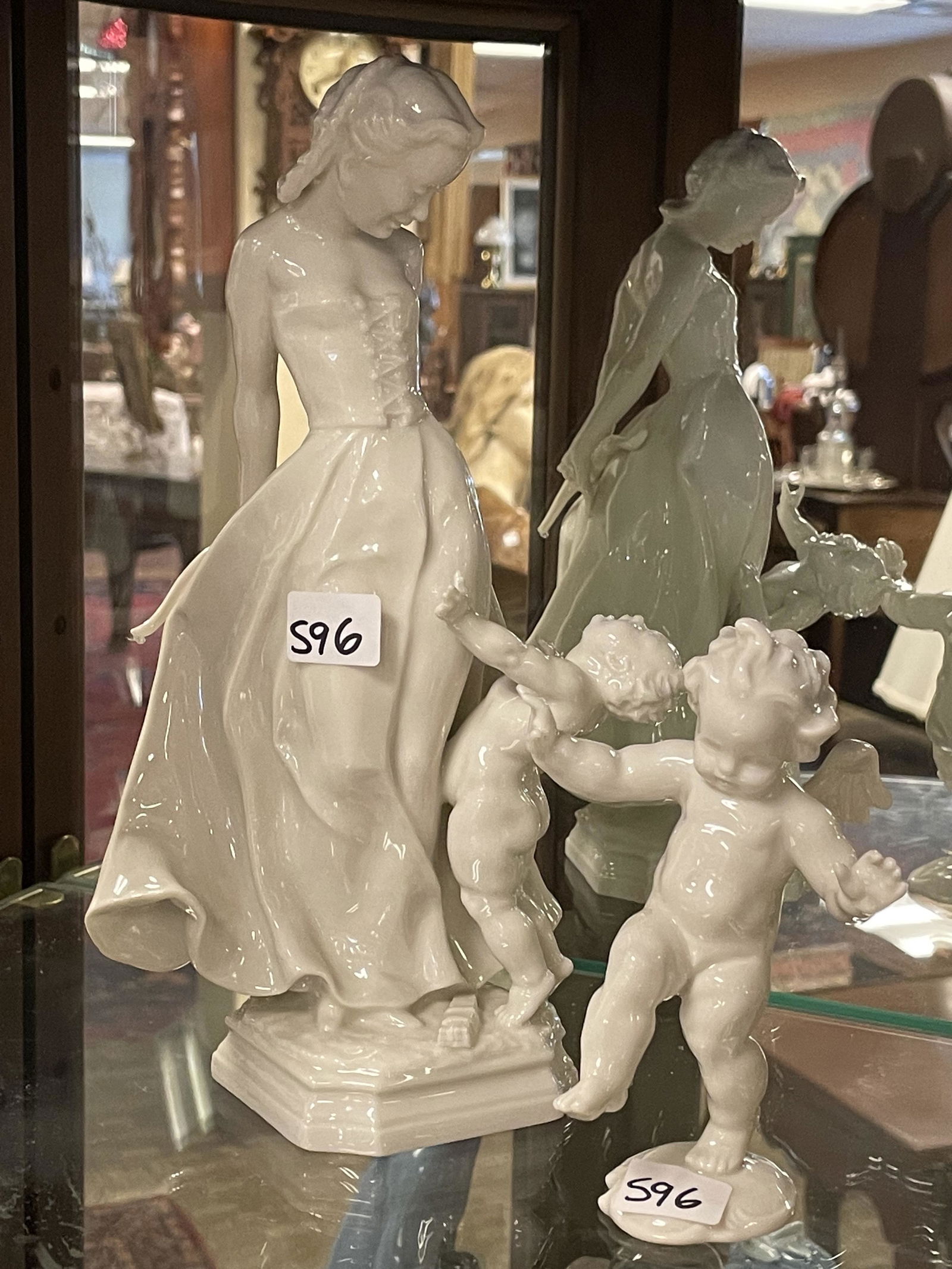 Hutschenreuther Figurine & Cupid Figurine (1 of 5)