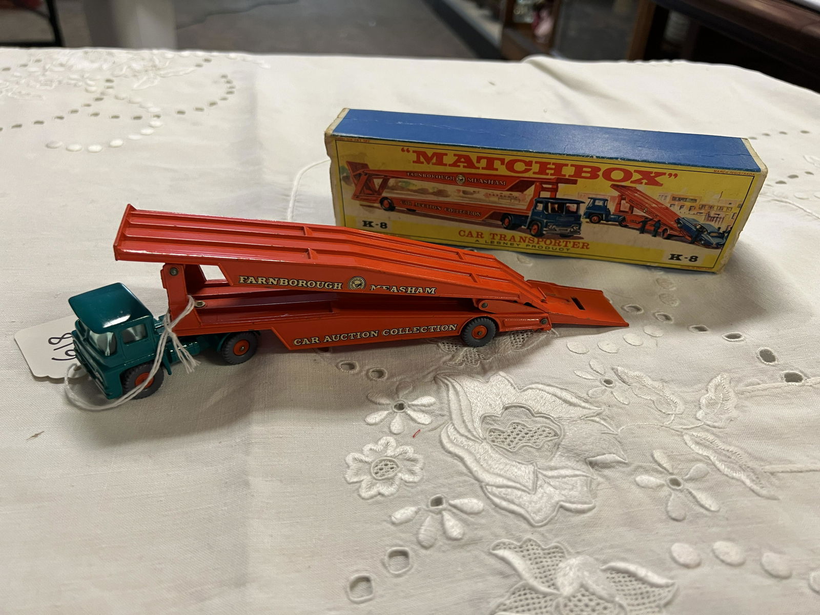Matchbox Car Transporter K-8: A Matchbox Car Transporter K-8 with box in mint condition,