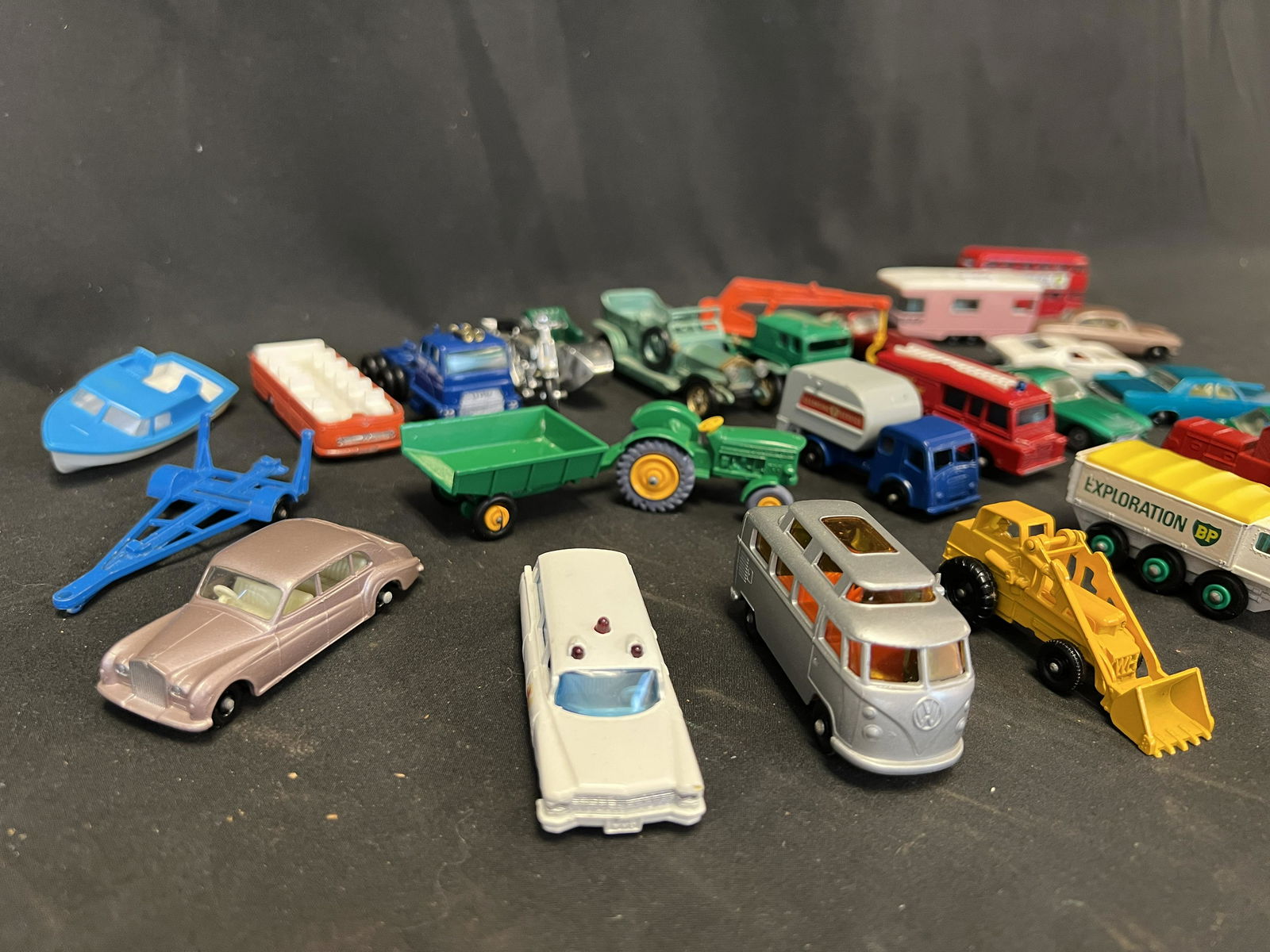 6 1960s Hot Wheels Redline Cars: A group of 6 1960s Hot Wheels Redline Cars in original case.