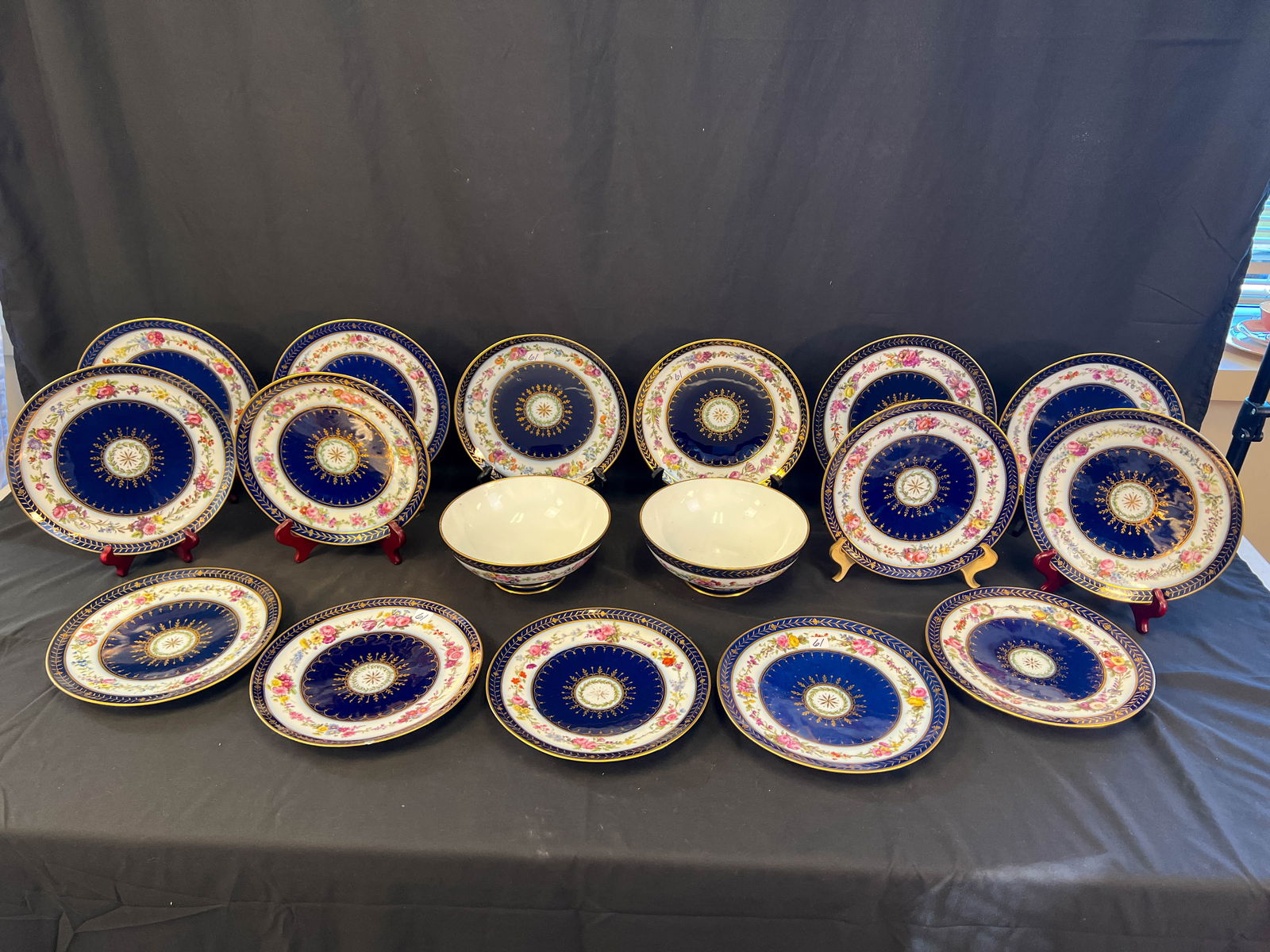 Early Sevres Hand-Painted Dessert or Fruit Set (1 of 20)