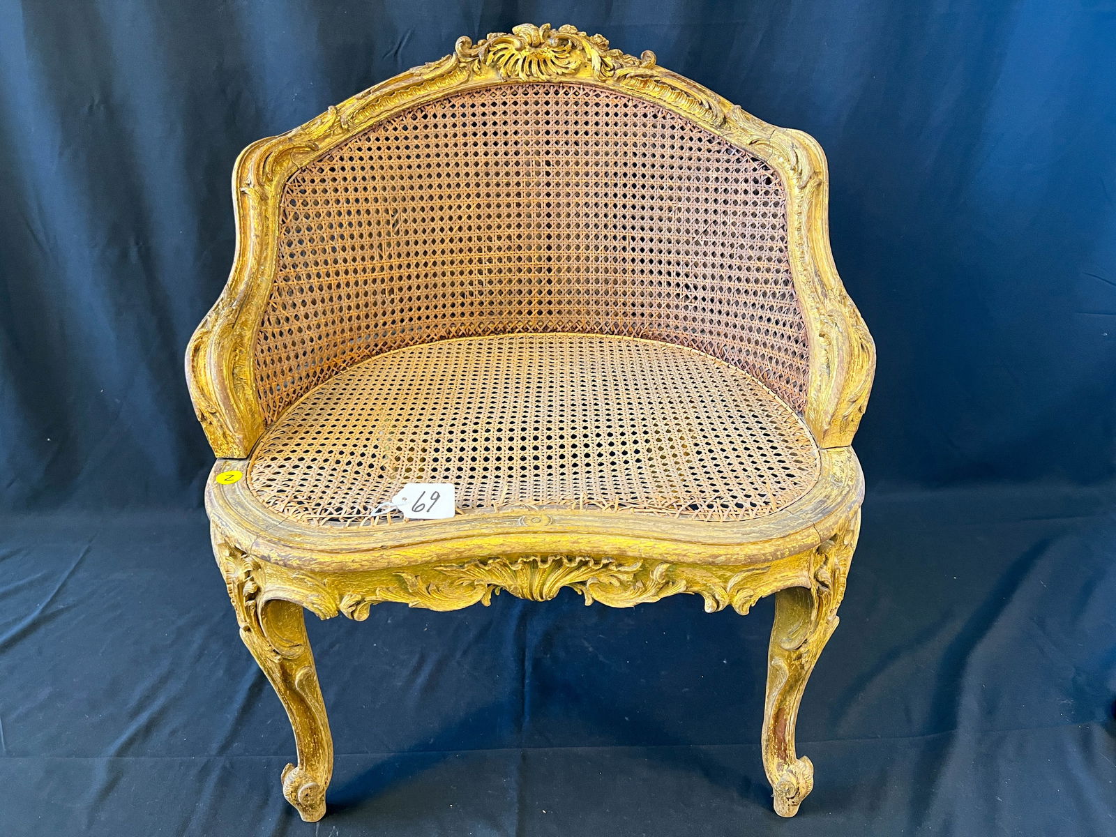 Late 18th Century hand carved bench or stool (1 of 13)