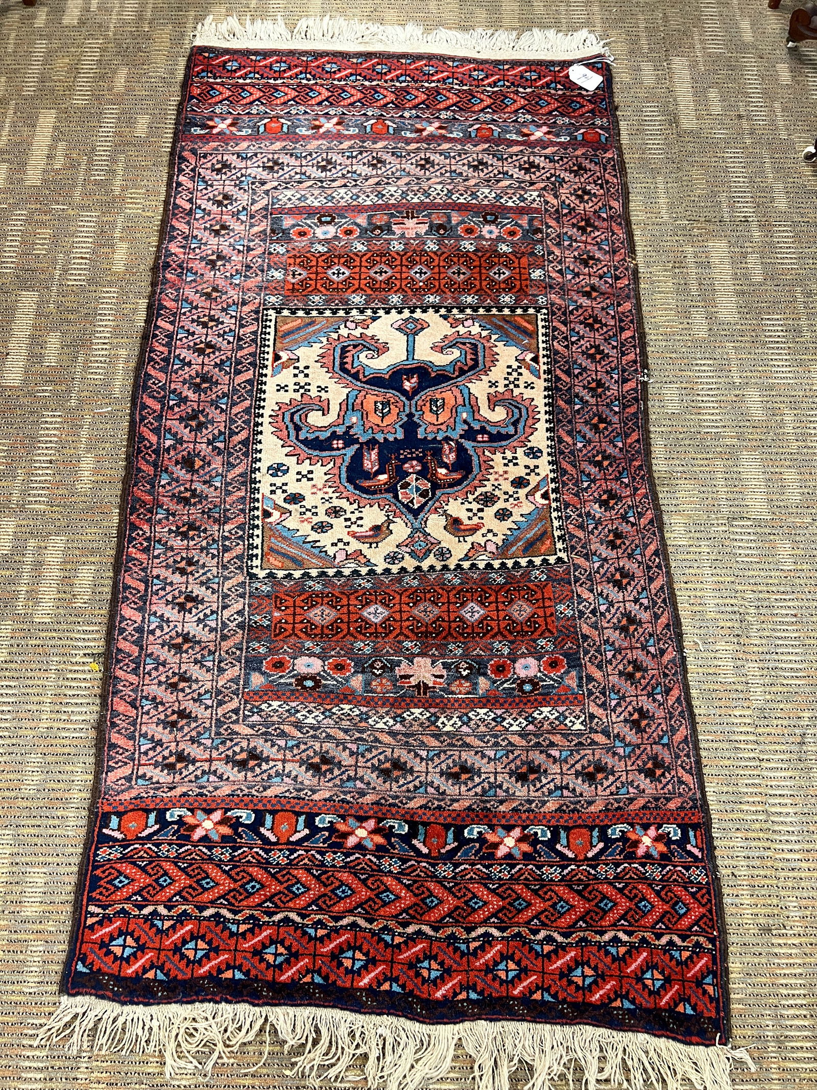 1880s Iranian Tribal Hand Tied Rug (1 of 5)