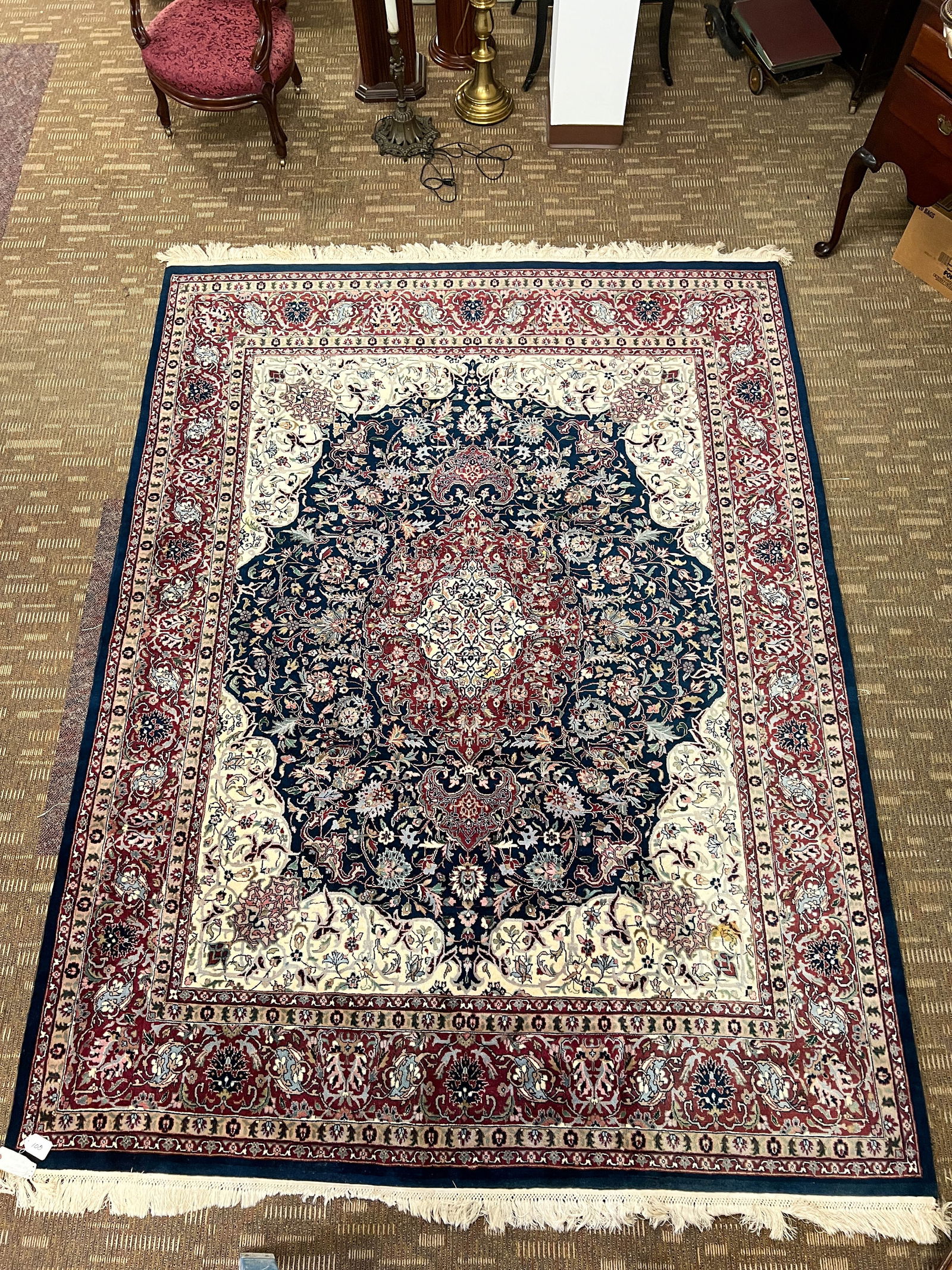 High Quality Kashan finely Knotted rug (1 of 6)