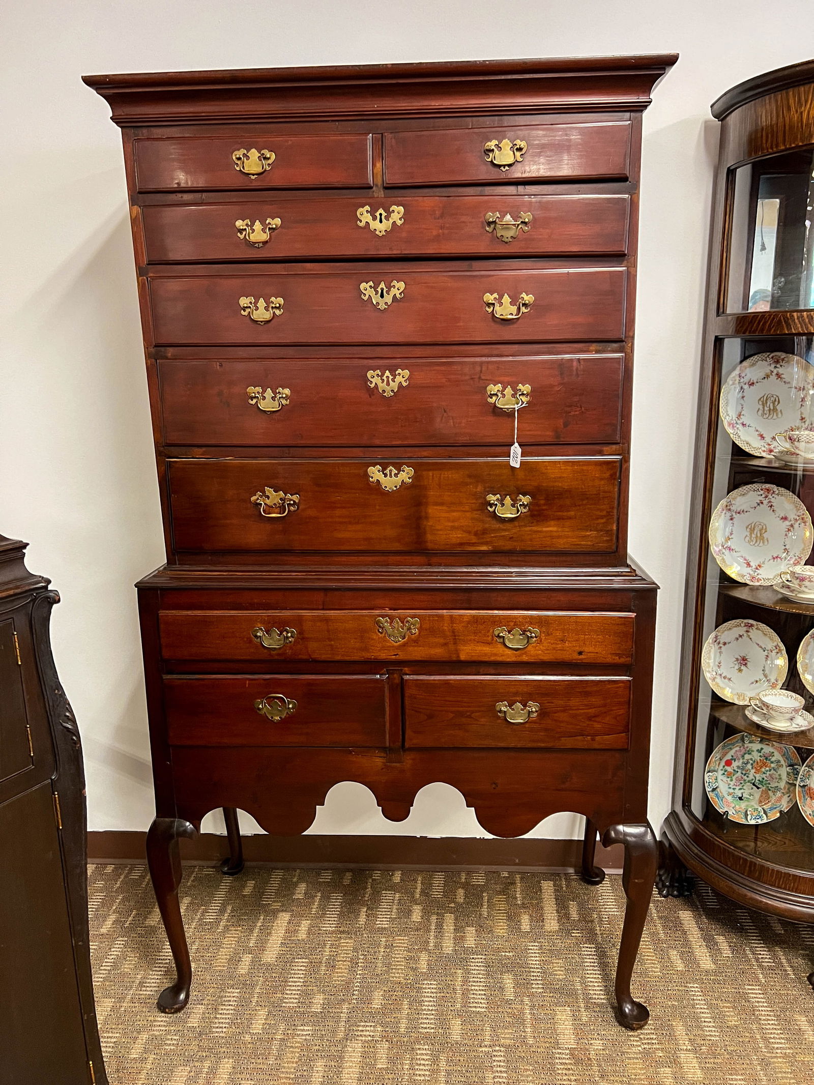 18th Century Queen Anne Chest on Chest American (1 of 4)