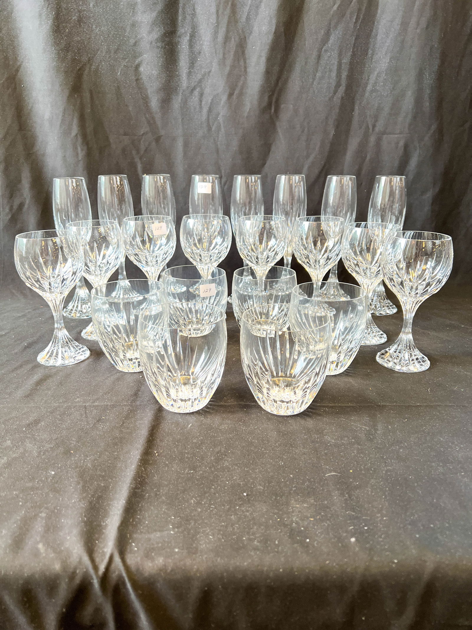 22 piece signed Baccarat glassware (1 of 5)