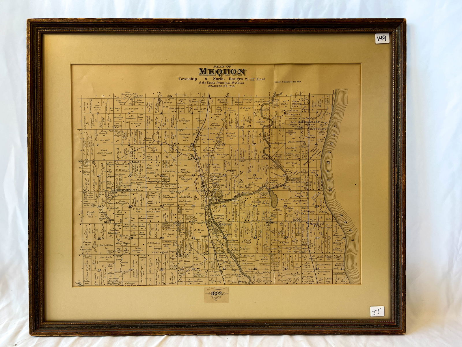 1892 Map of Mequon (1 of 4)