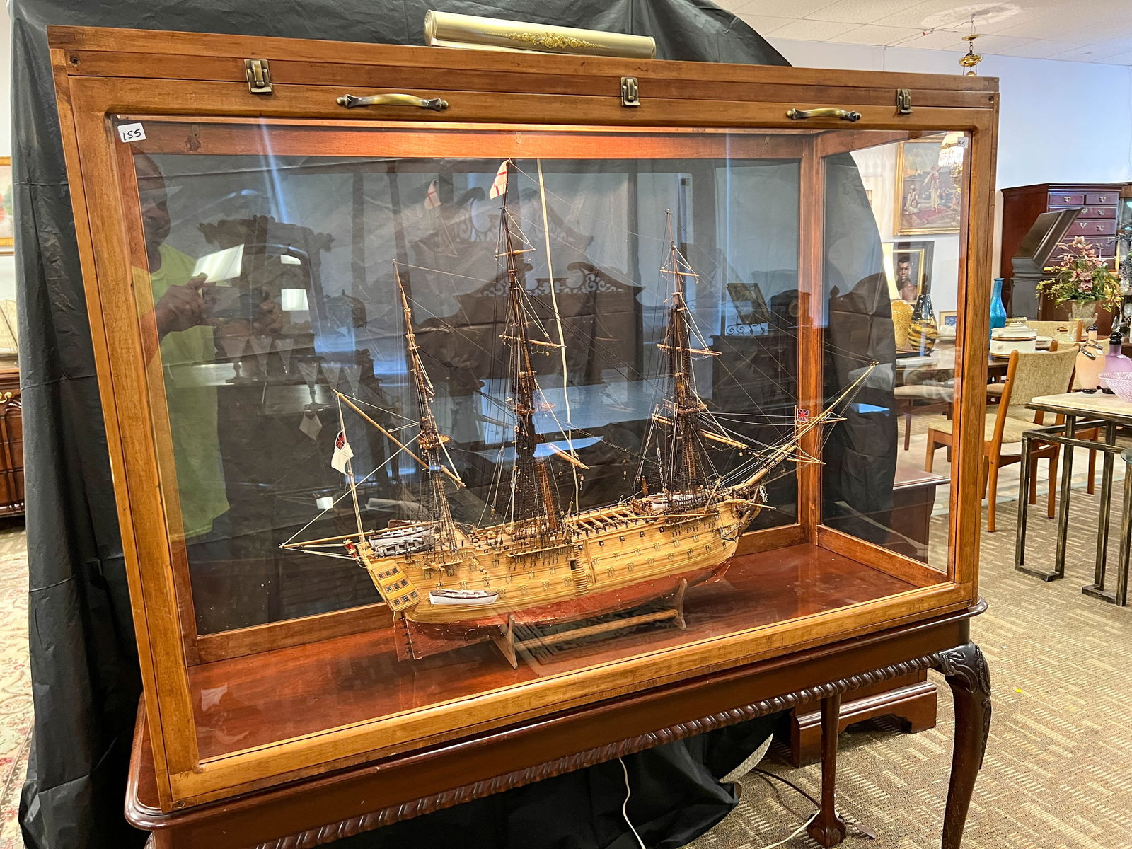 A folkcart handmade English war frigate ship (1 of 14)