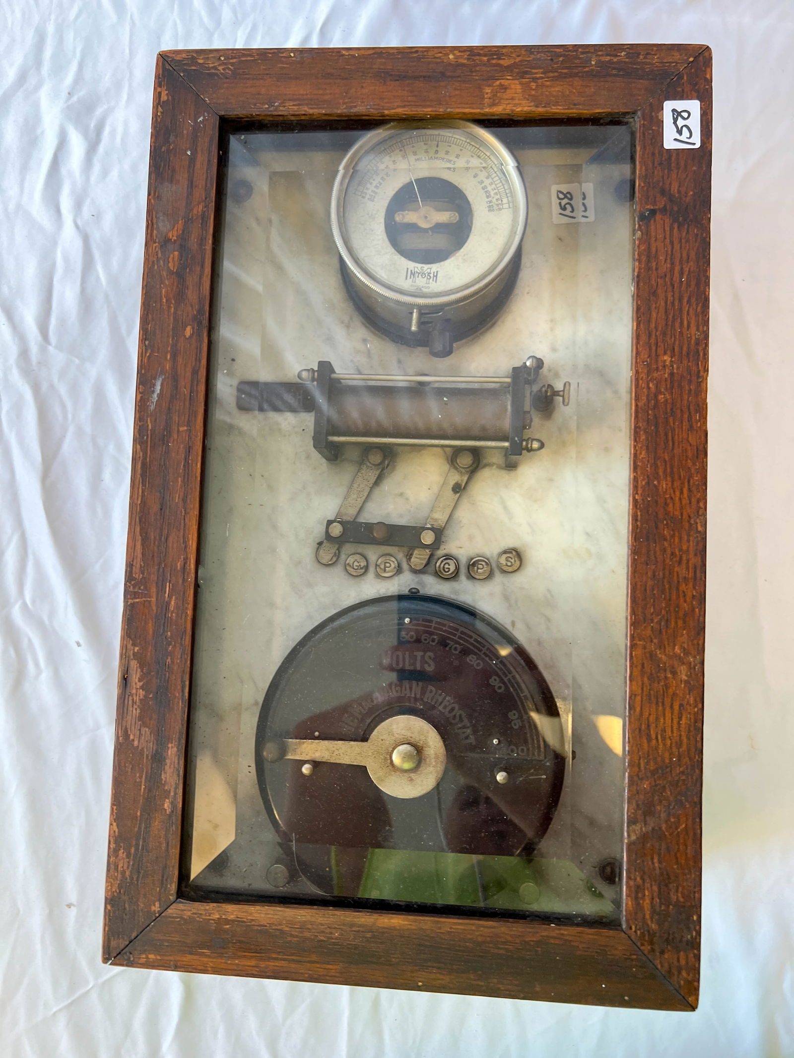 A MacLagan rheostat turn of the century electric shock treatment device. (1 of 5)