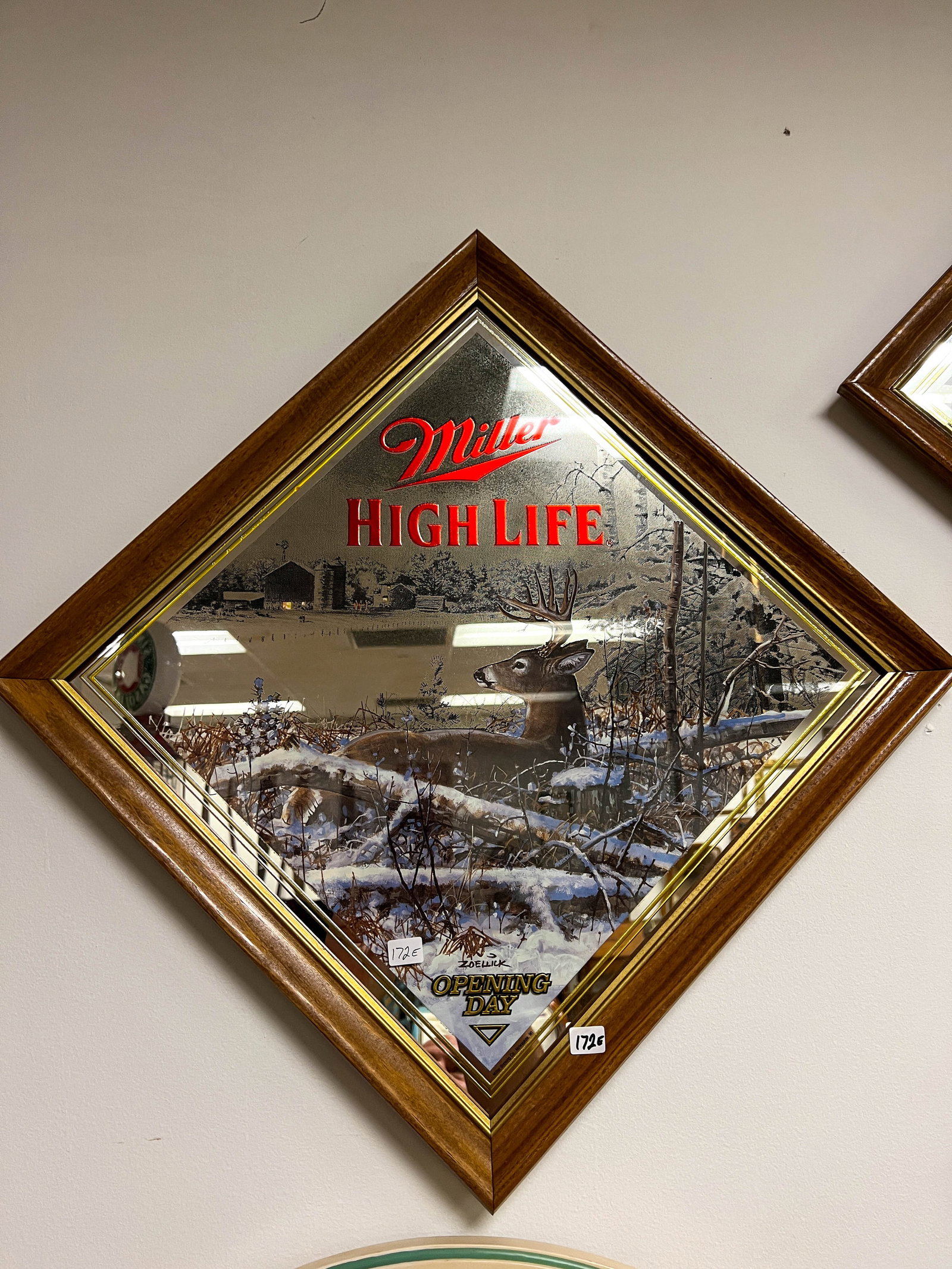 2 Miller High Life beer sign mirrors (1 of 2)