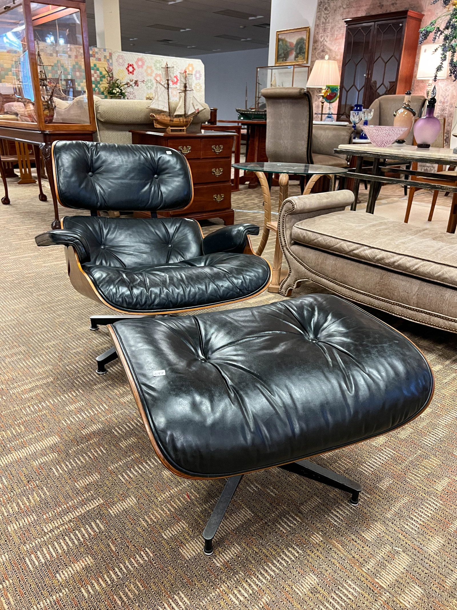 Eames Lounge Chair and Ottoman;  Signed Herman Miller (1 of 9)