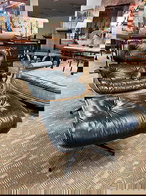 Eames Lounge Chair and Ottoman; Signed Herman Miller (1 of 9)