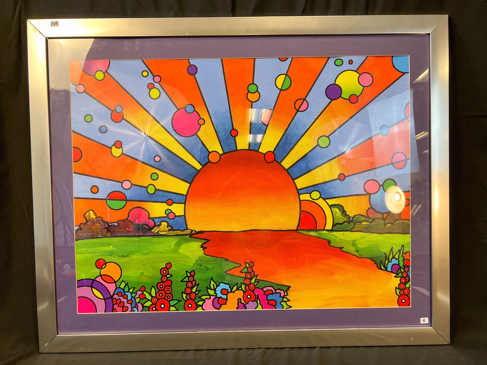 Large colorful print in the style of Peter Max (1 of 2)