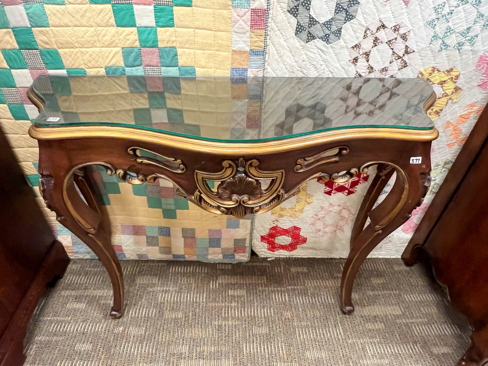 French style entry table, contemporary and in good condition. (1 of 4)