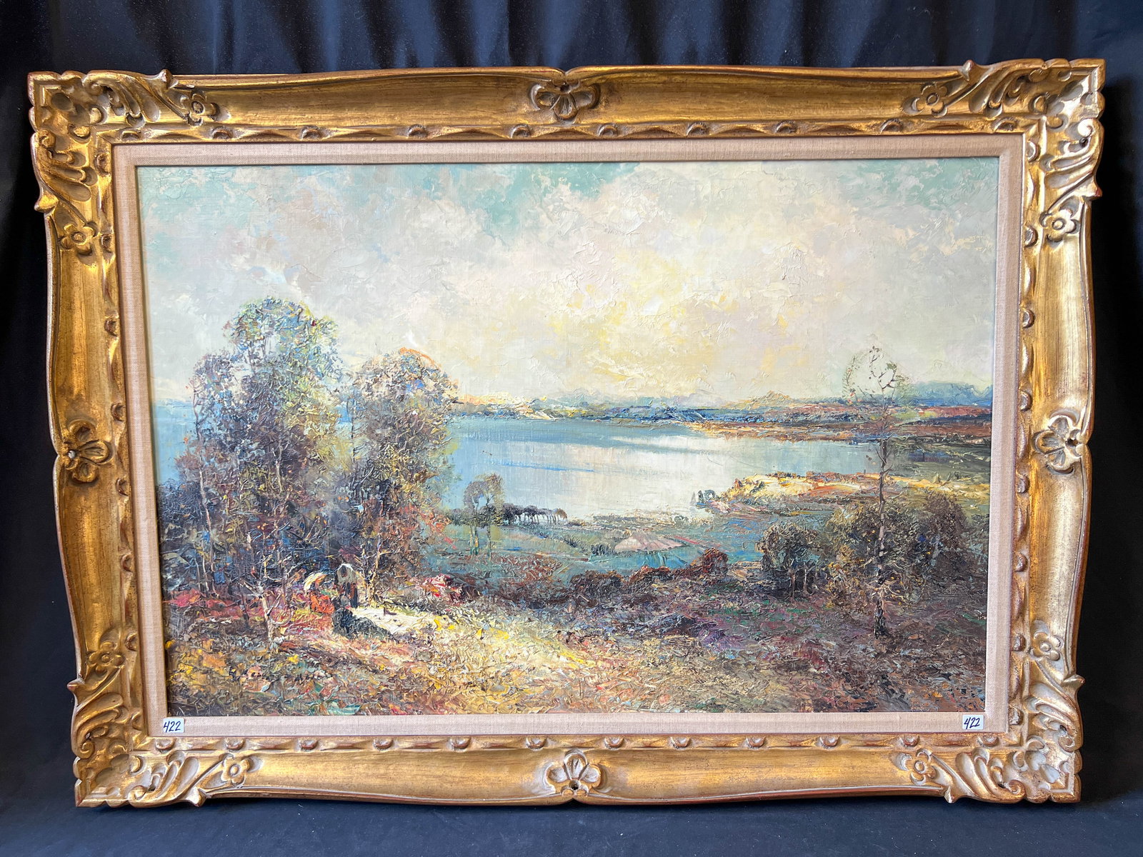 Ludwig Gschosmann Oil On Canvas in Gold-leaf Frame (1 of 5)