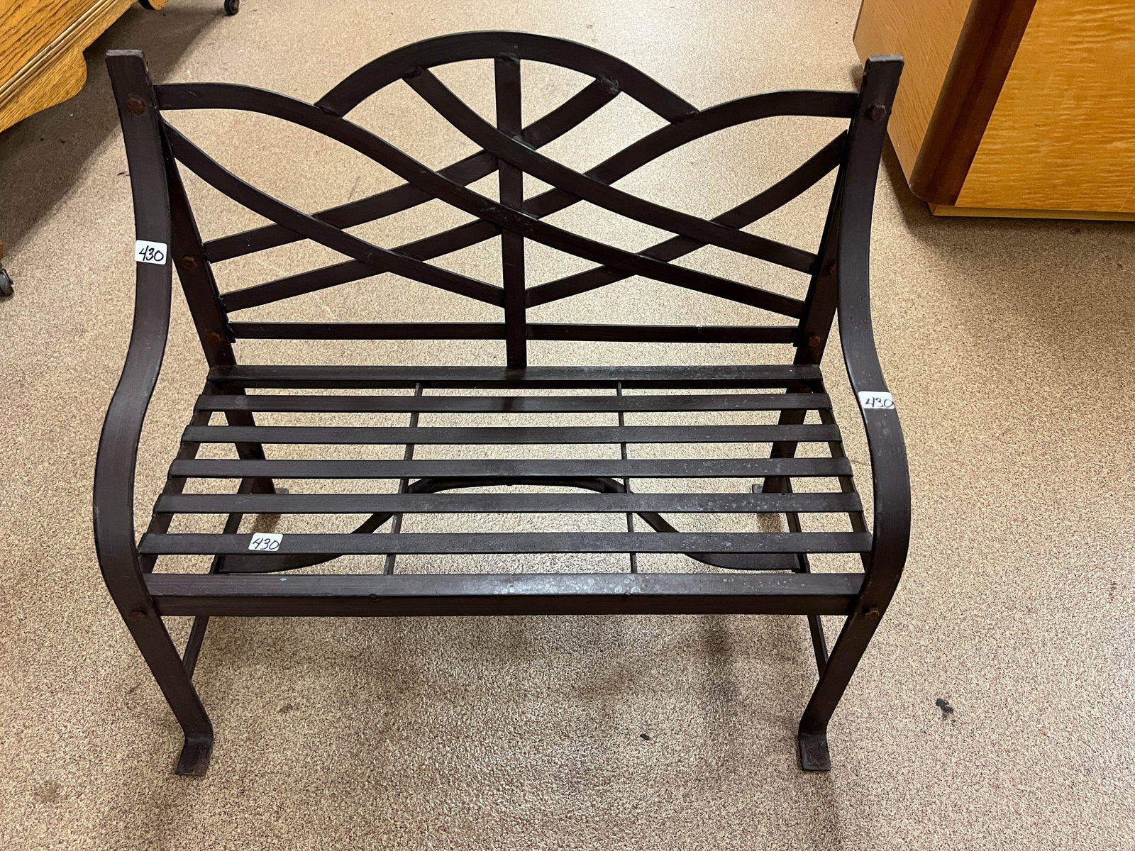 Cast Iron Doll Garden Bench: Cast iron doll garden bench