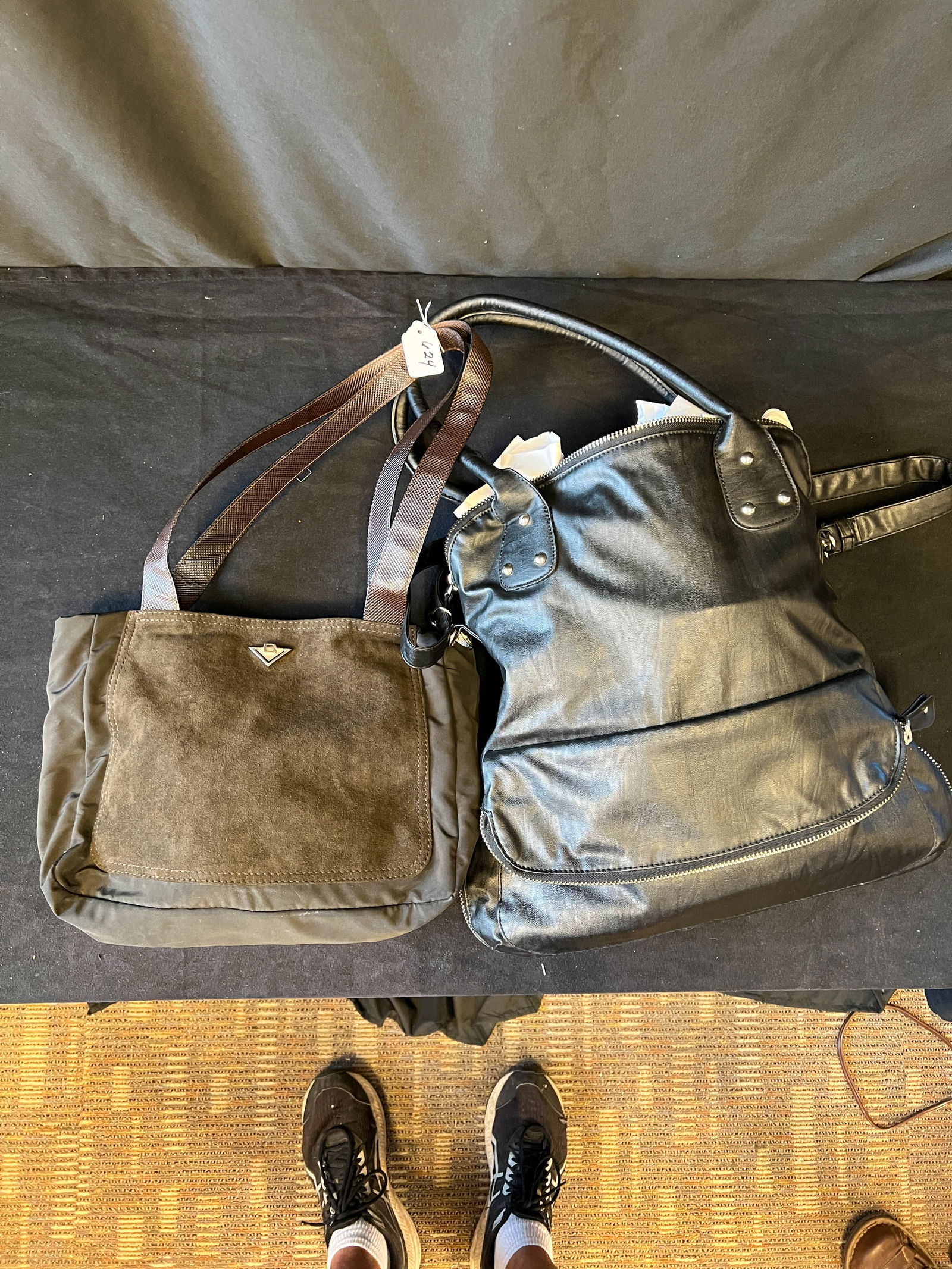 Two designer purses to include; Bottega & Veneta made in Italy (suede); along with Sr squared by (1 of 3)