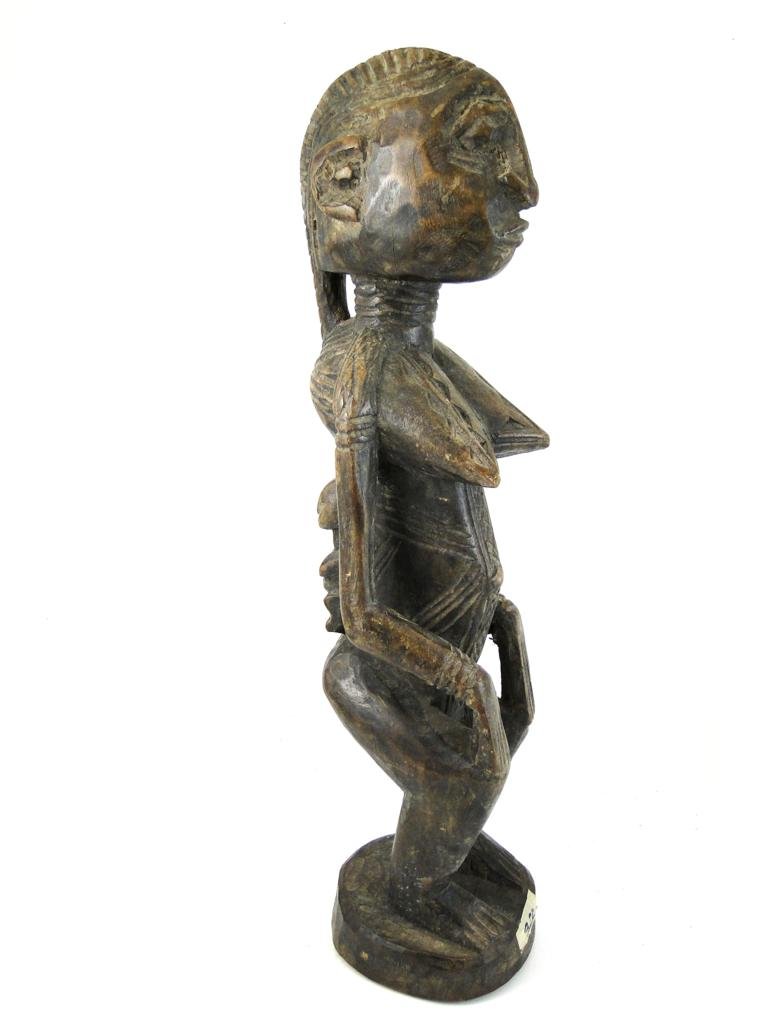 Fertility figure/statue, Afo/Bamana tribe, from Nor: Fertility figure/statue, Afo/Bamana tribe, from North Nigeria, obtained in private collection; Washington DC, , measures 19" tall, est. value 250.