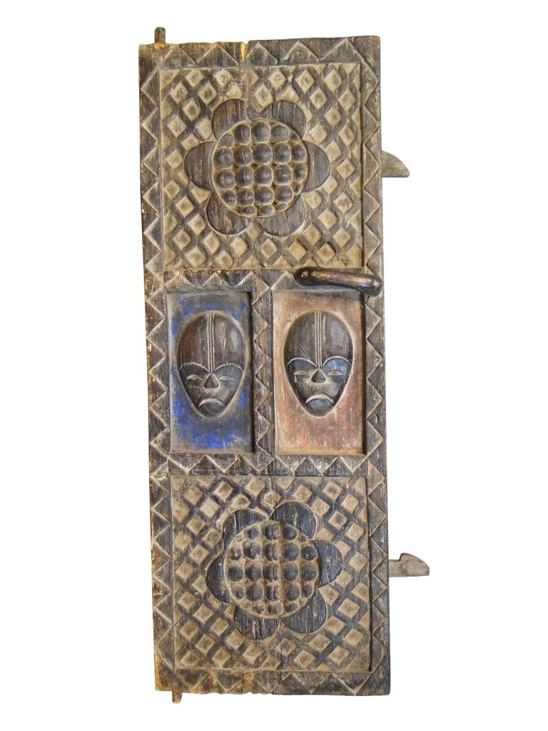 Hut Window Shutter, Fang tribe, from Gabon, obtain: Hut Window Shutter, Fang tribe, from Gabon, obtained in Chicago, 1995 Private Dealer, Good example of Fang used window shutter, measures 45"Hx18"Wx3"D, est. value 700.