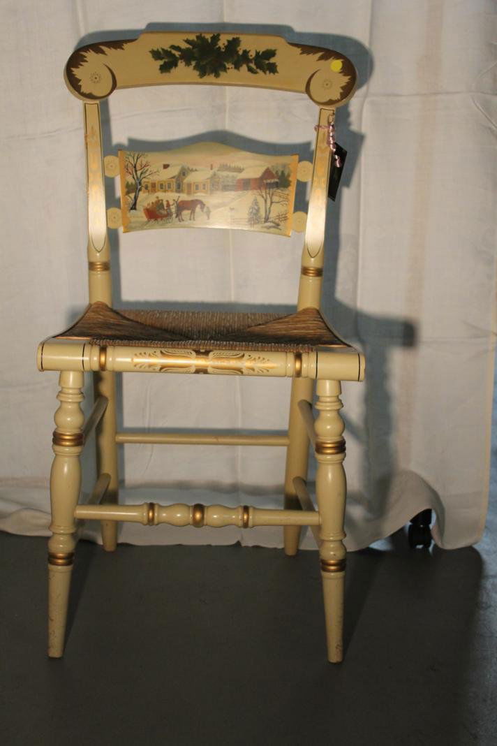 132 Authentic L. Hitchcock 1985 Christmas chair. Limit