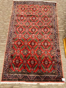 Antique Hamadan Thick Pile Persian Carpet