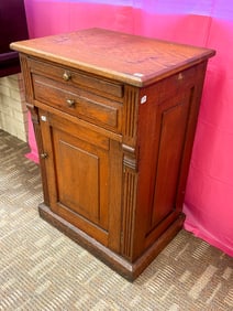 Oak Single Drawer Over Door Cabinet with Pull Out Writing Surface