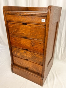 Oak 4-Drawer File