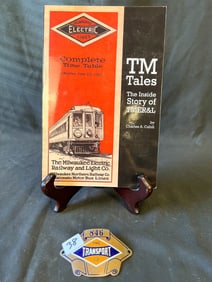 Milwaukee Memorabilia a Book and Original Insignia for Hat