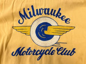 Milwaukee Memorabilia to include Milwaukee Motorcycle Club Shirt from Late 1940s