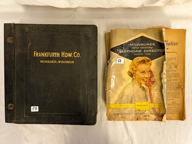Milwaukee Memorabilia to include: Frankfurth Hdw. Co. Catalog with Great Graphic