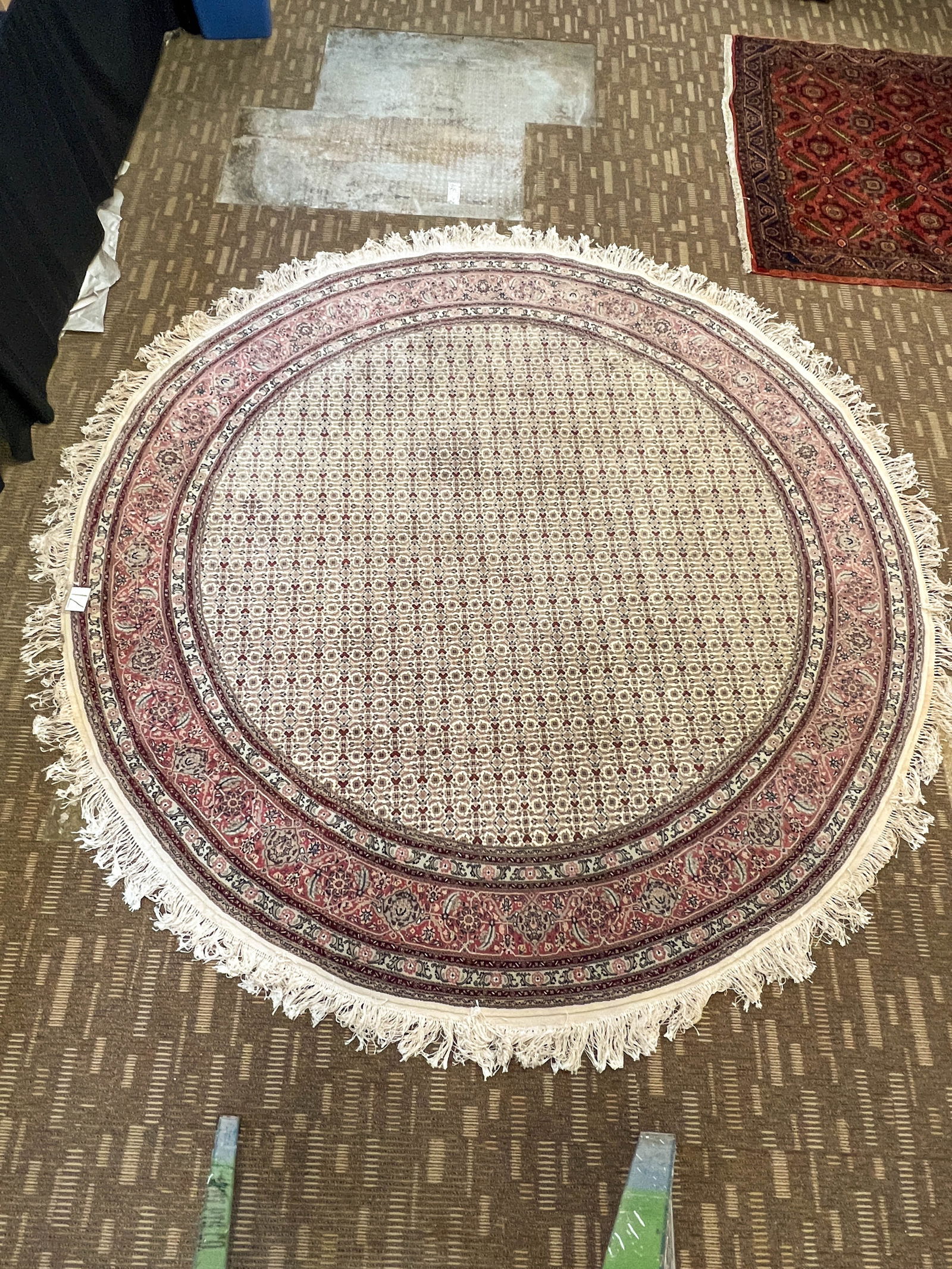 Round Tabriz Hand Knotted Persian Rug (1 of 5)