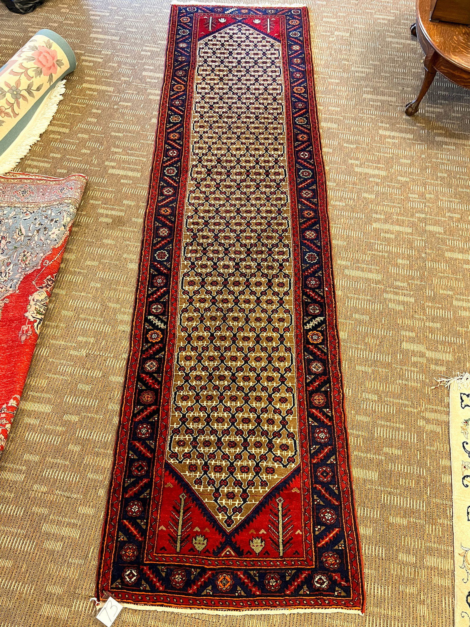 Vintage Persian Hand Knotted Tribal Wool Hamadan Runner (1 of 6)