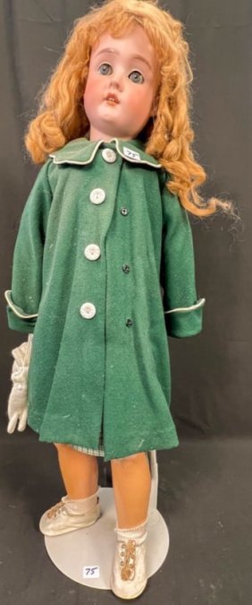 Antique Bisque Head Doll with Jointed Body by Shoenau & Hoffmeister
