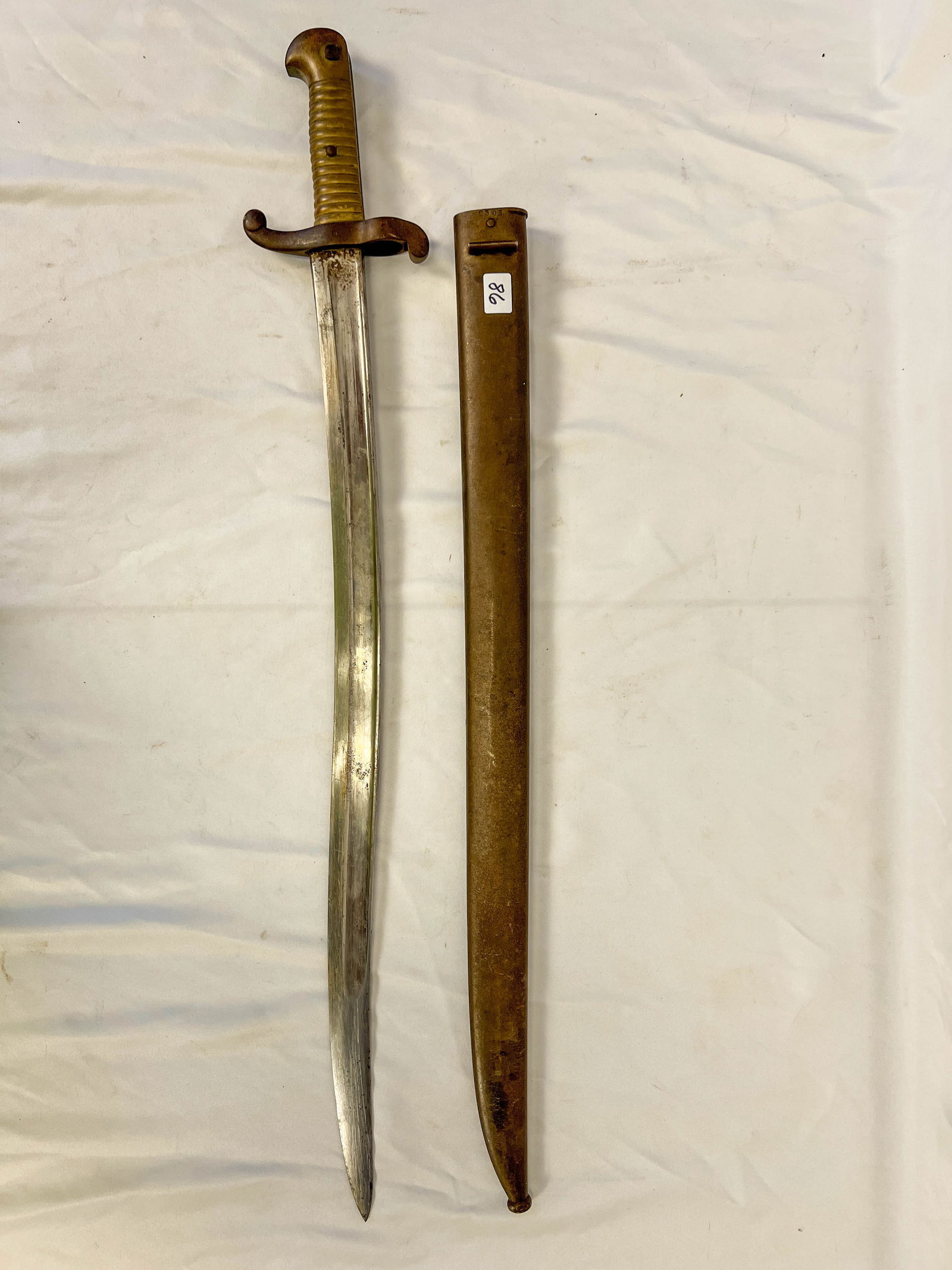 French Bayonet Sword Dated 1842 and 1861 in Good Condition (1 of 8)
